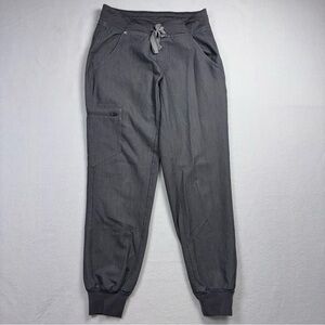 FIGS Zamora Jogger Scrub Pants Women’s XXS Petite Gray Nurse Medical Pockets